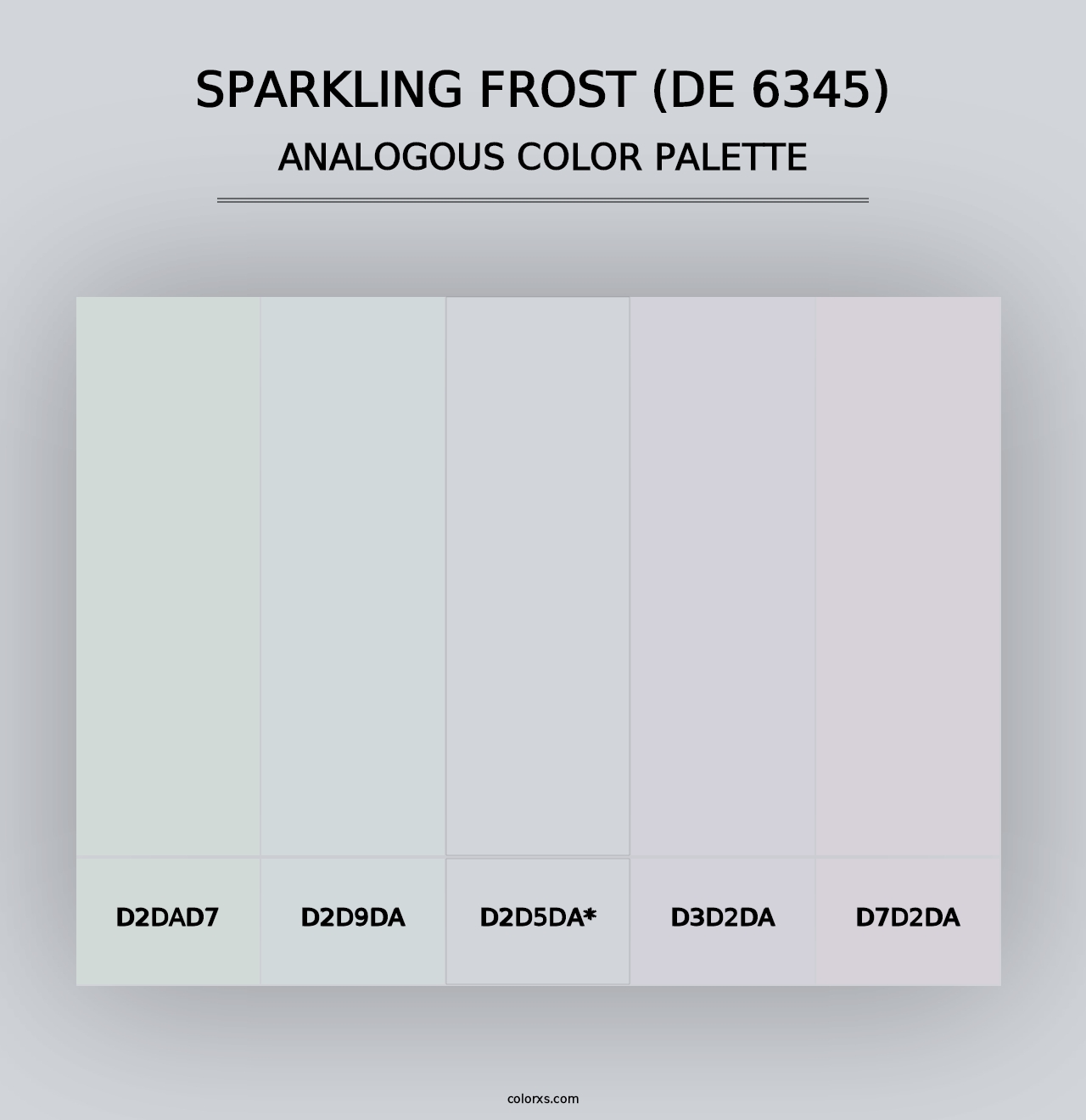 Sparkling Frost (DE 6345) - Analogous Color Palette