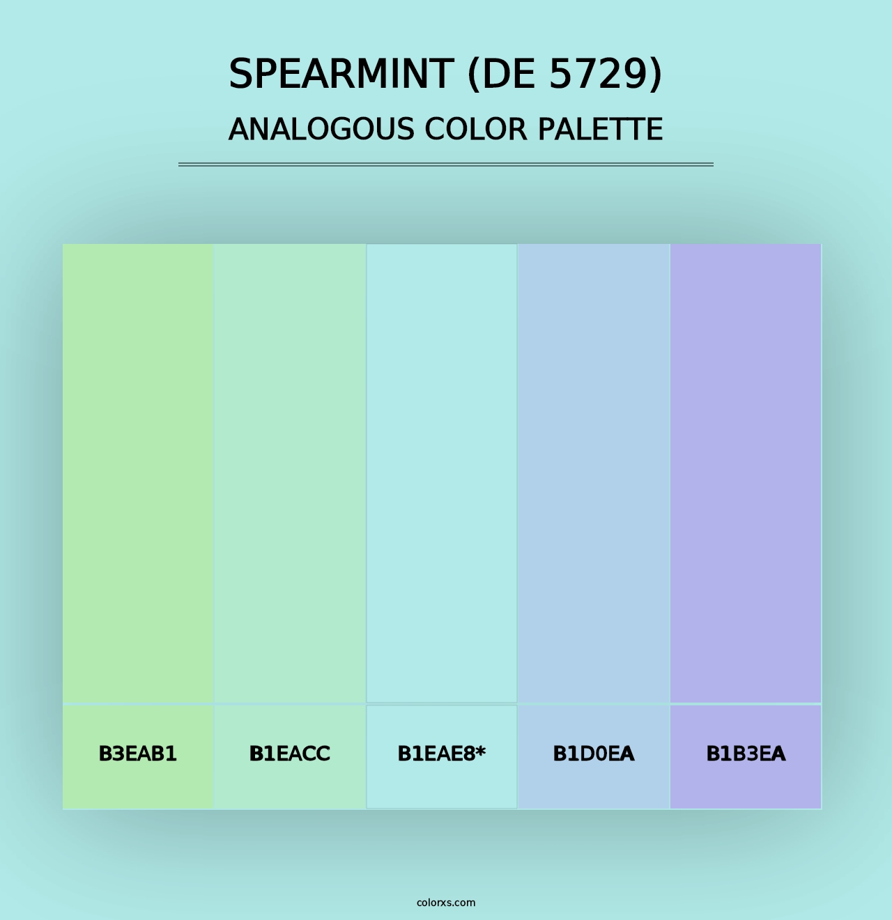 Spearmint (DE 5729) - Analogous Color Palette