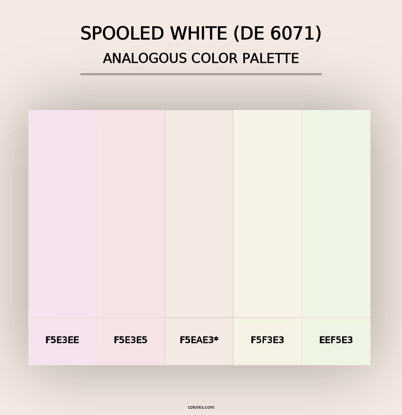 Spooled White (DE 6071) - Analogous Color Palette