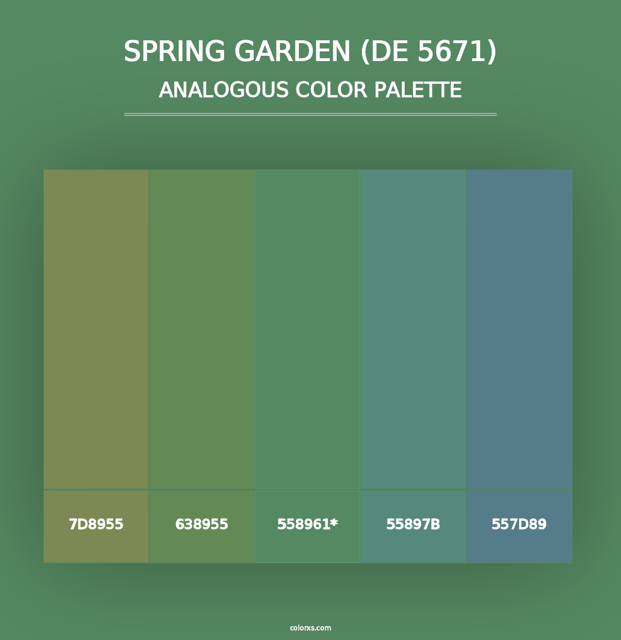 Spring Garden (DE 5671) - Analogous Color Palette