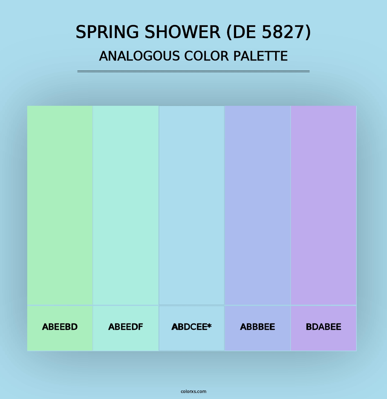 Spring Shower (DE 5827) - Analogous Color Palette