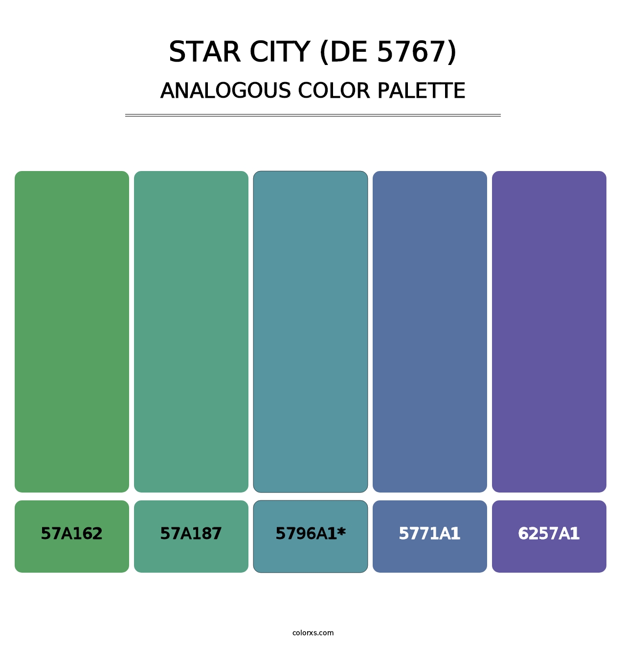 Star City (DE 5767) - Analogous Color Palette