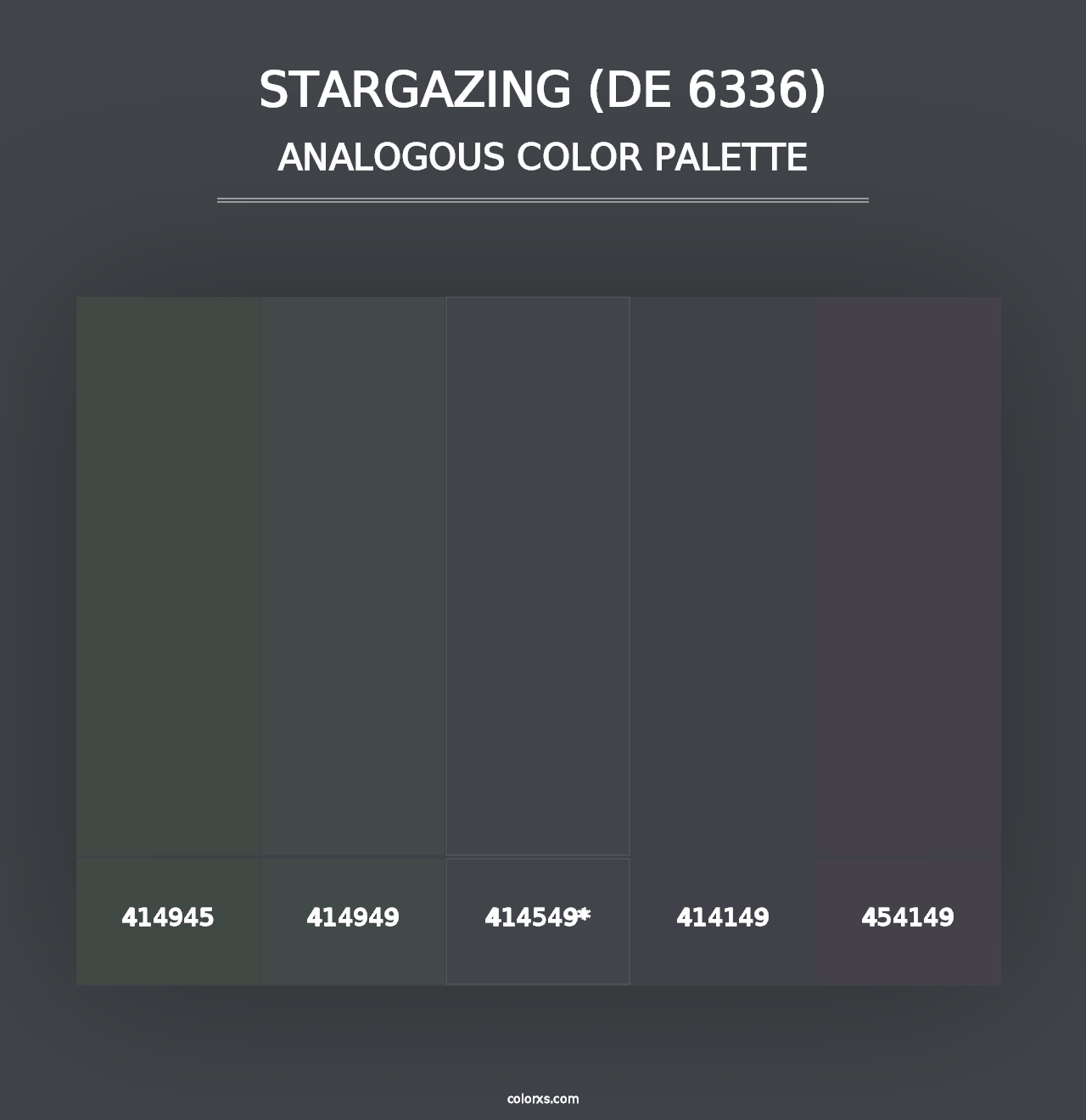 Stargazing (DE 6336) - Analogous Color Palette