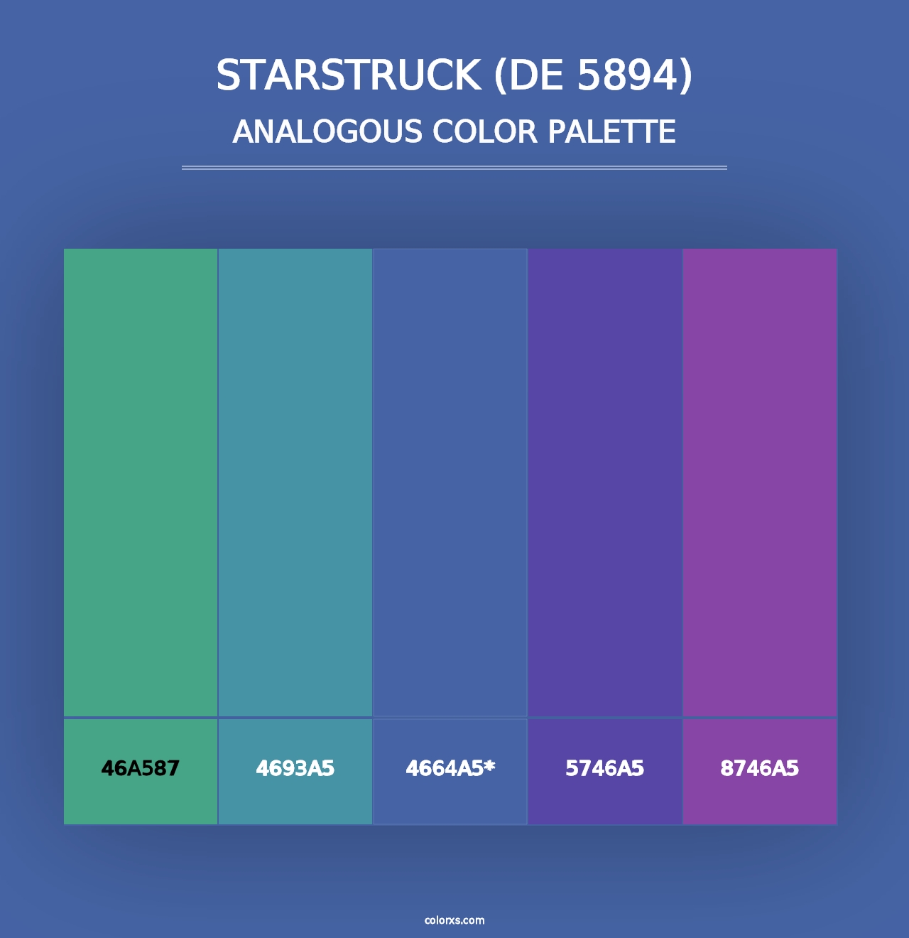 Starstruck (DE 5894) - Analogous Color Palette