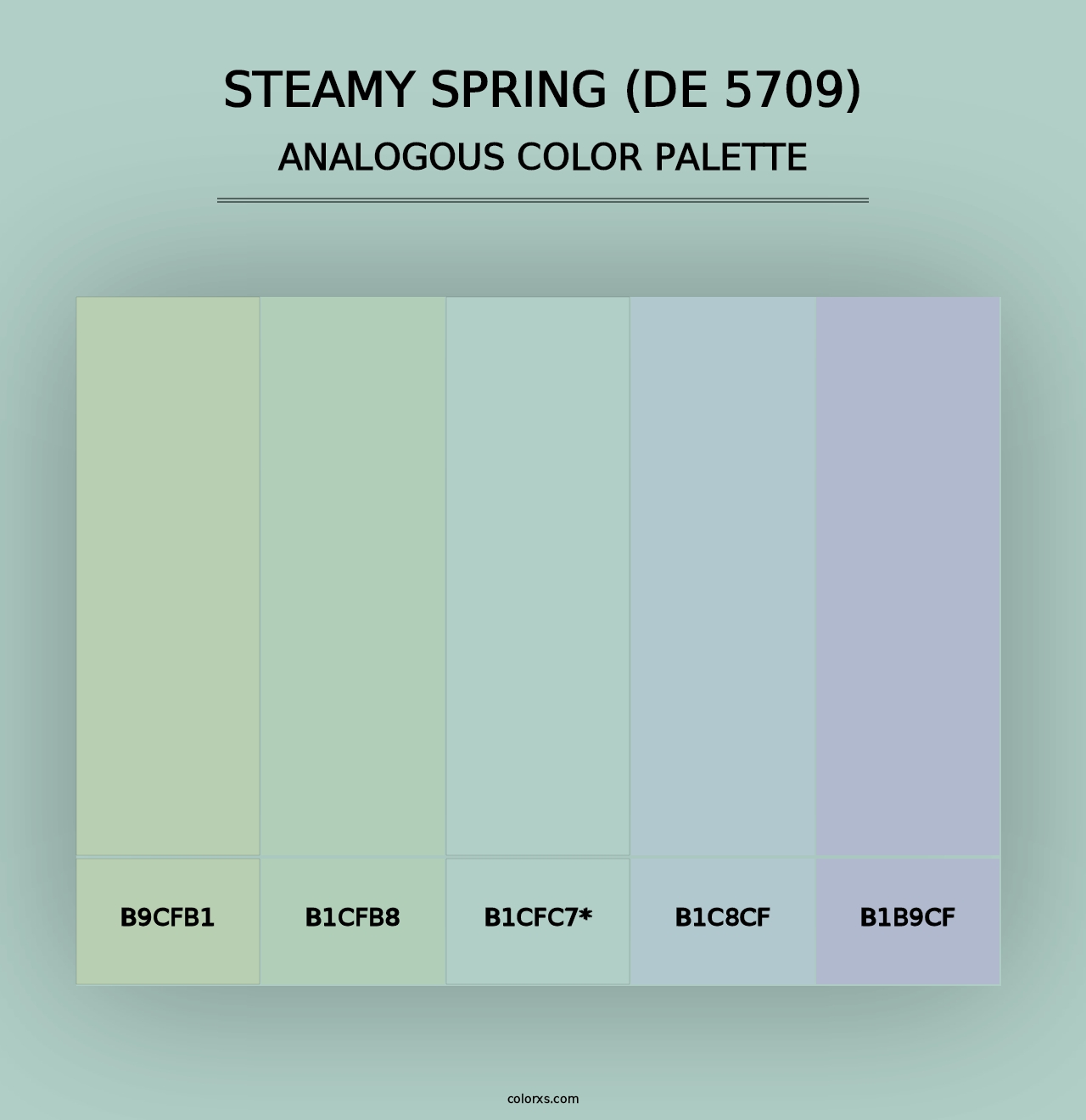 Steamy Spring (DE 5709) - Analogous Color Palette