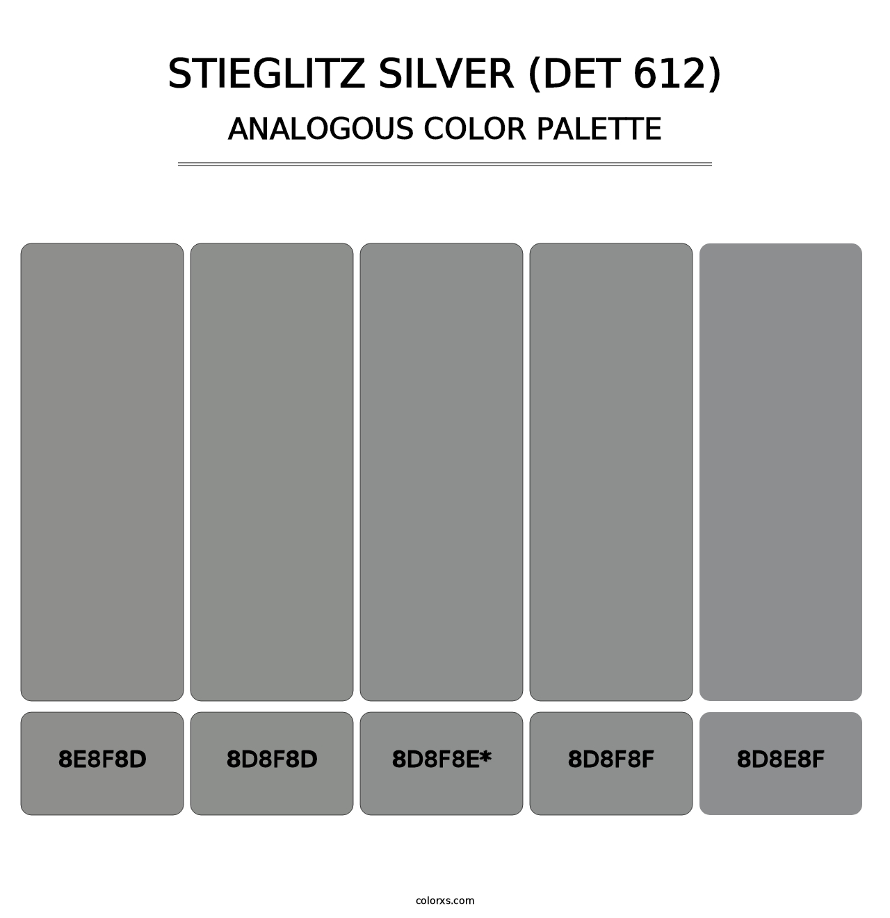 Stieglitz Silver (DET 612) - Analogous Color Palette