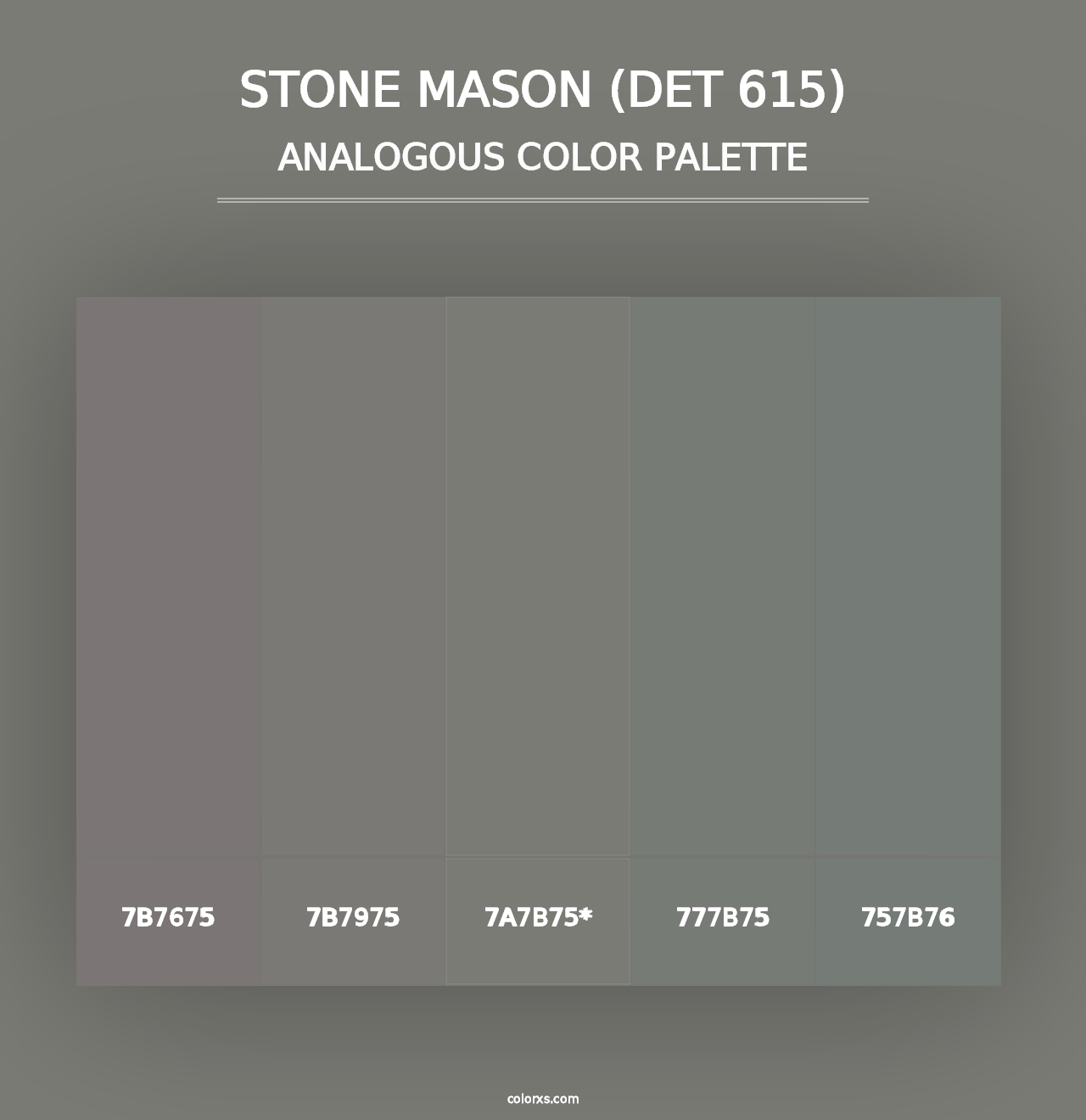 Stone Mason (DET 615) - Analogous Color Palette