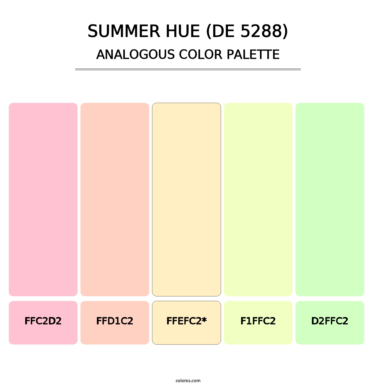 Summer Hue (DE 5288) - Analogous Color Palette