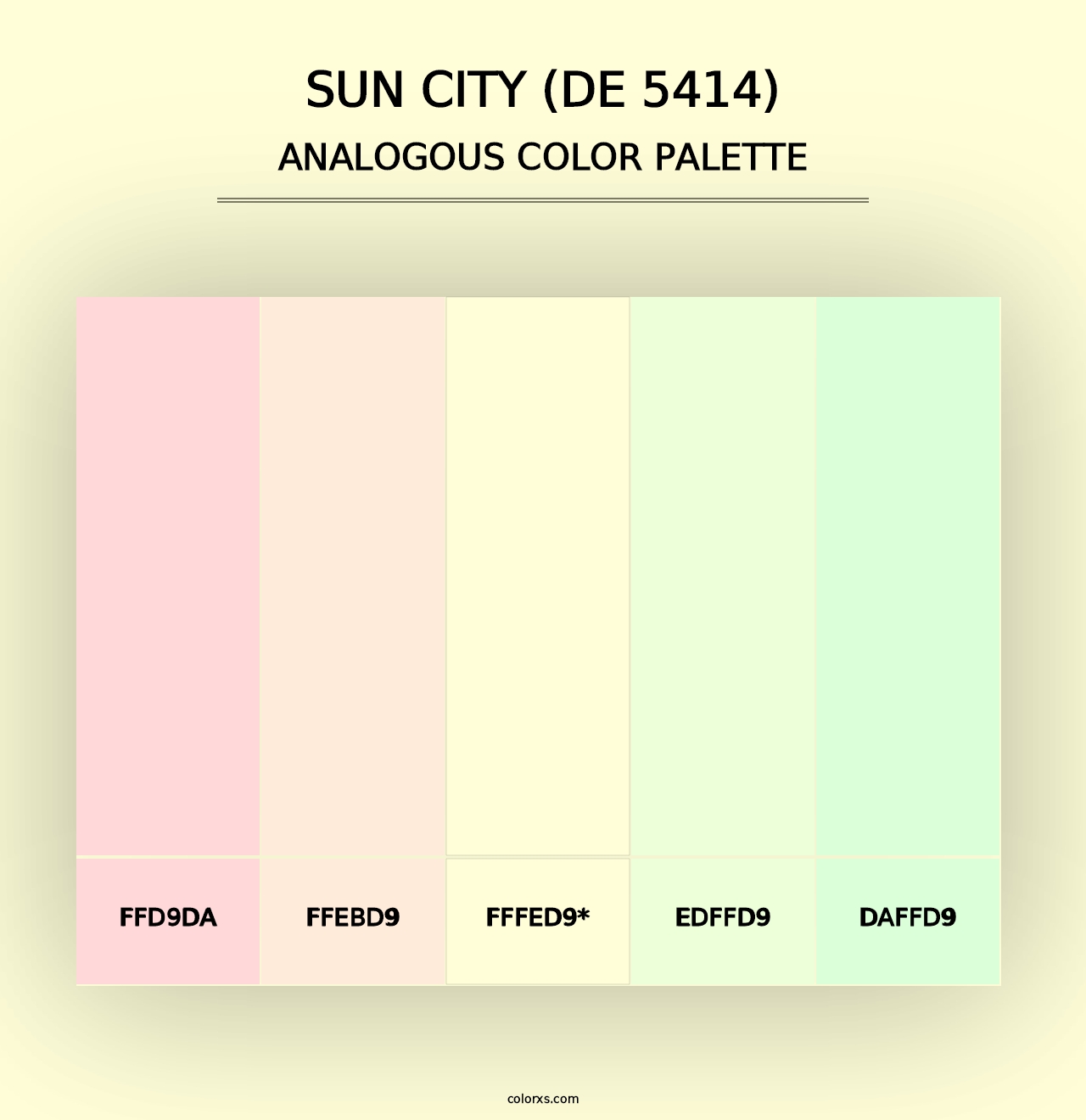 Sun City (DE 5414) - Analogous Color Palette