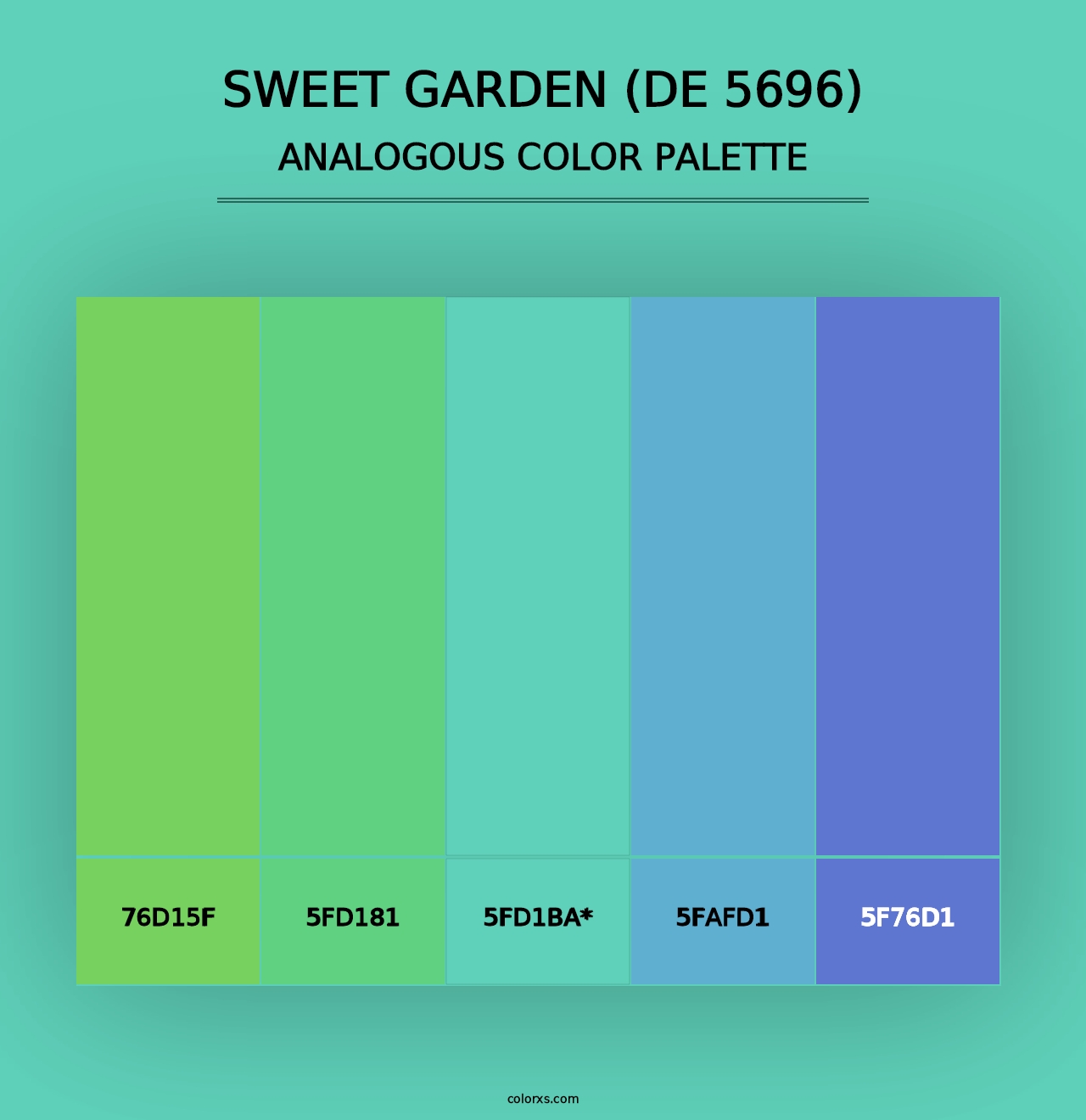 Sweet Garden (DE 5696) - Analogous Color Palette