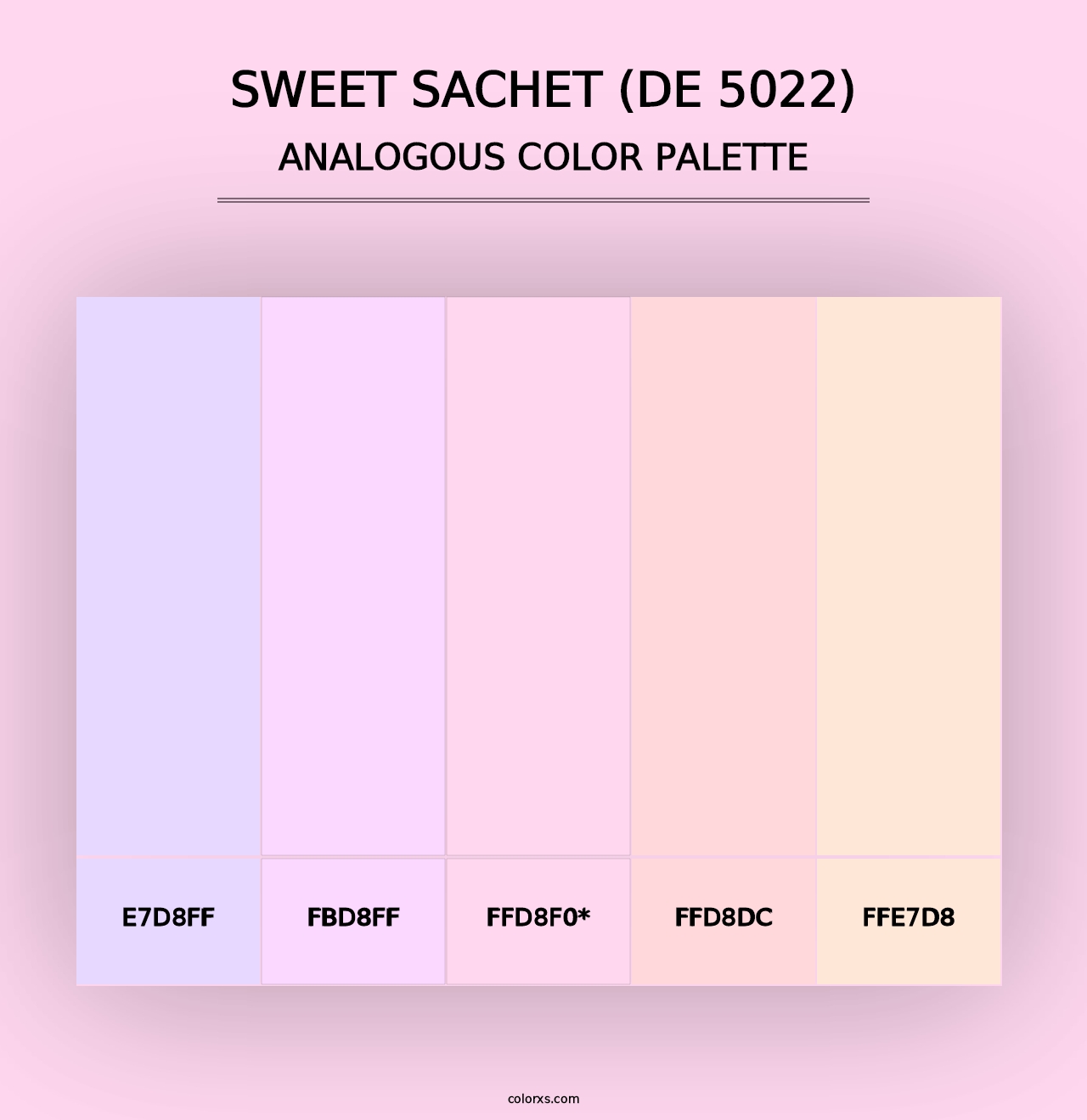 Sweet Sachet (DE 5022) - Analogous Color Palette