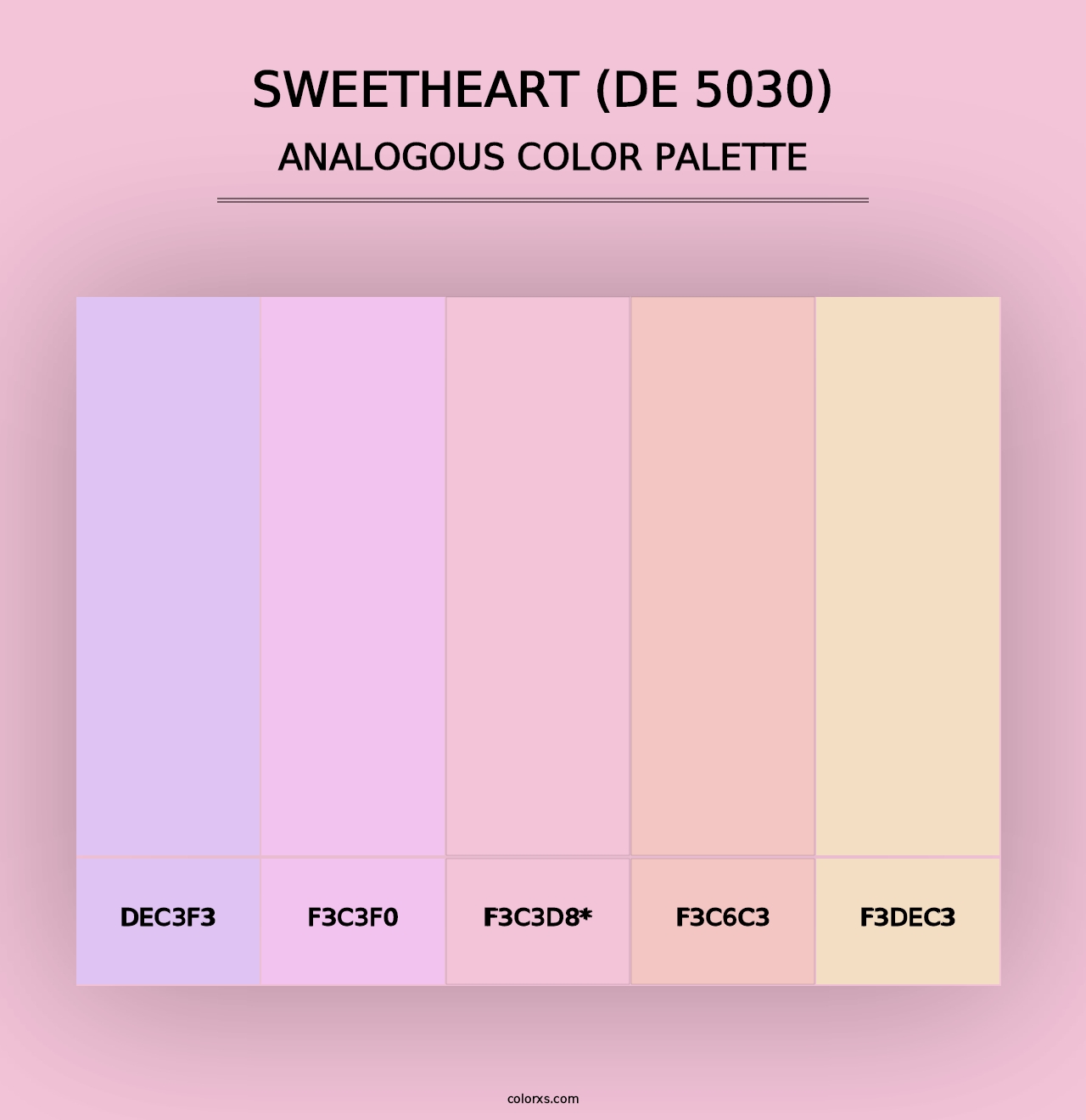 Sweetheart (DE 5030) - Analogous Color Palette