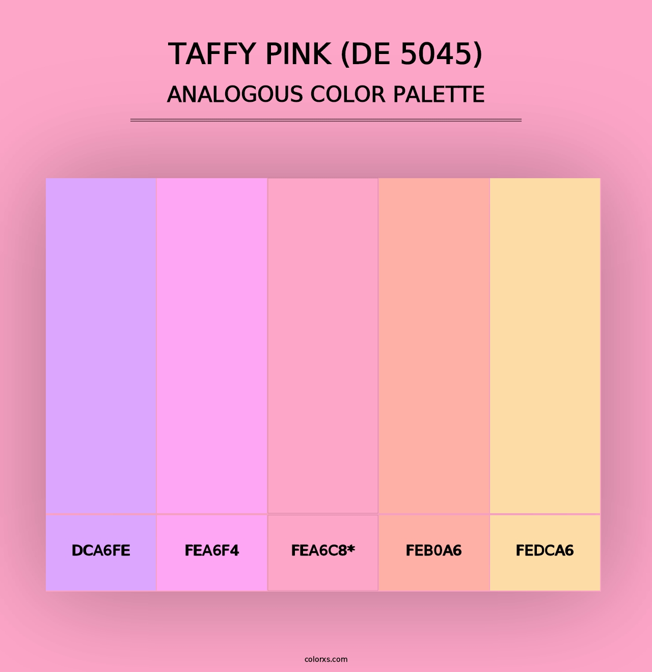 Taffy Pink (DE 5045) - Analogous Color Palette