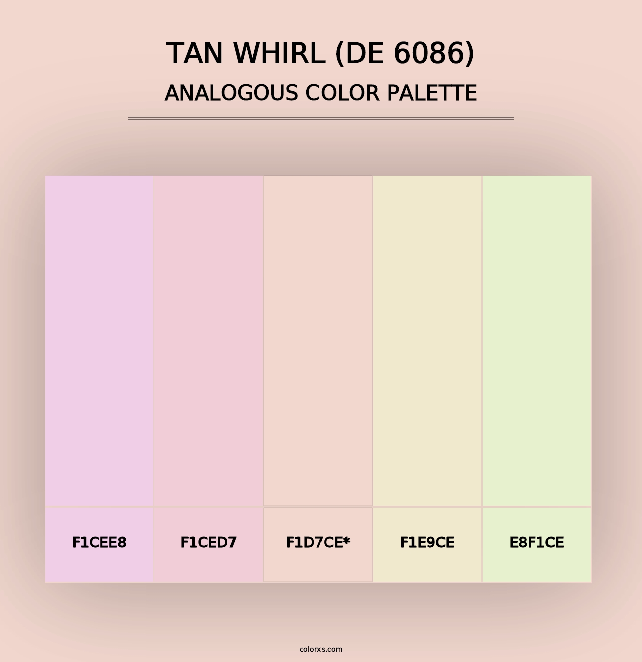 Tan Whirl (DE 6086) - Analogous Color Palette