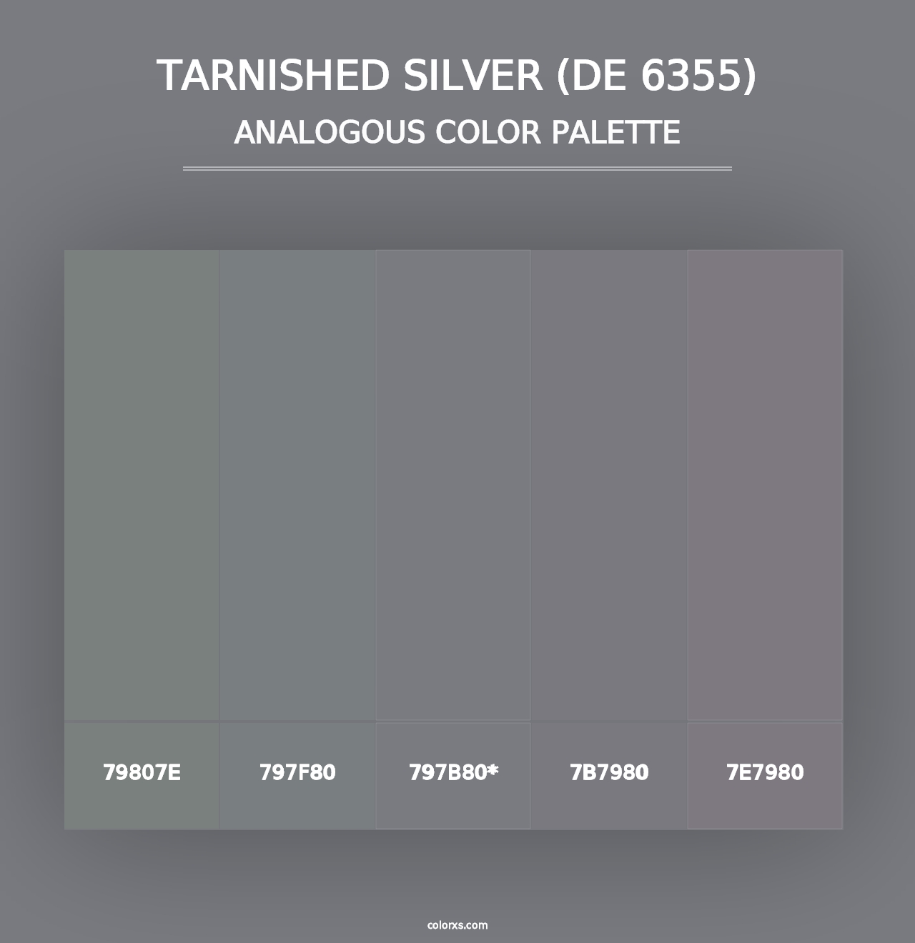 Tarnished Silver (DE 6355) - Analogous Color Palette