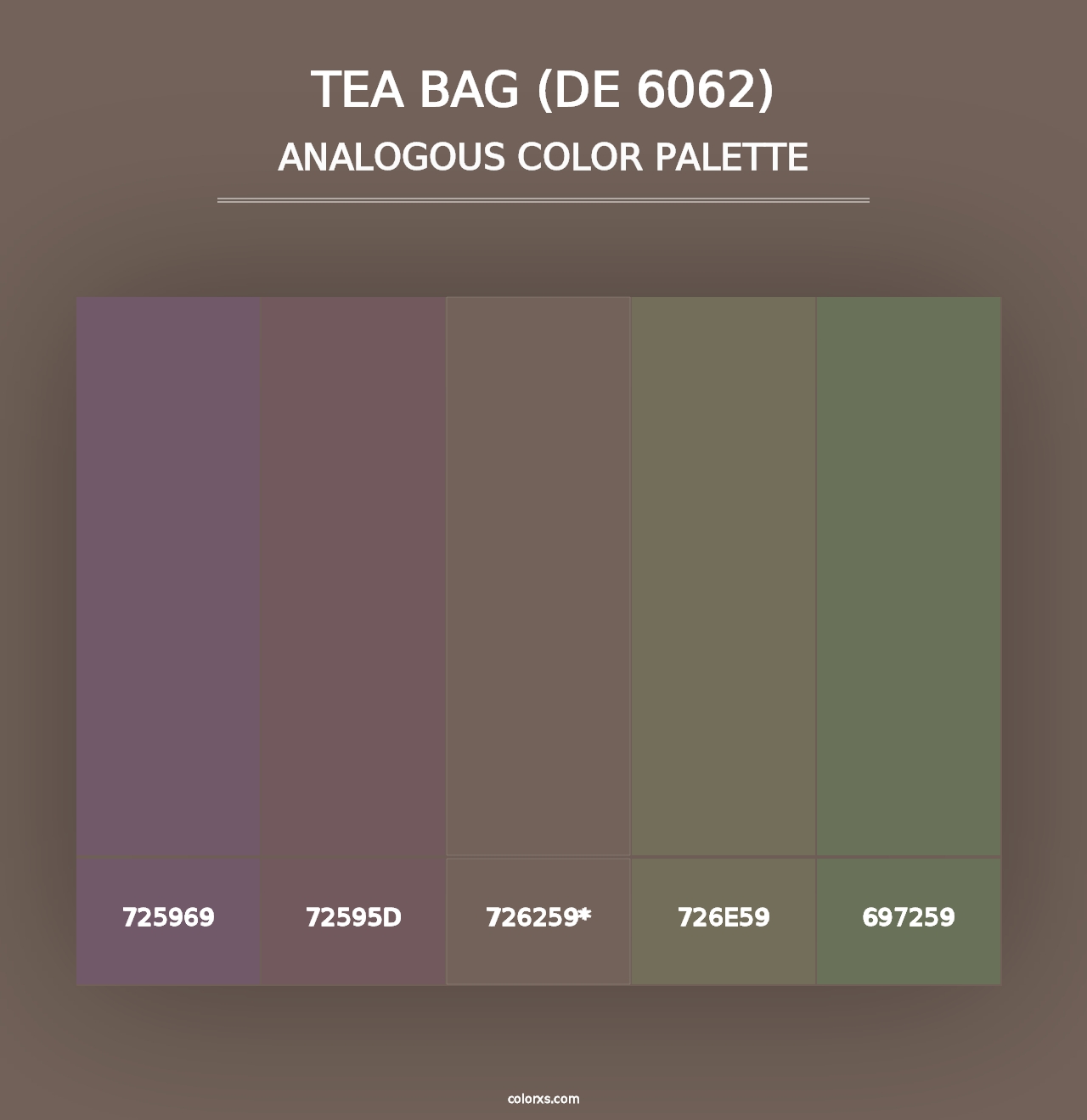 Tea Bag (DE 6062) - Analogous Color Palette