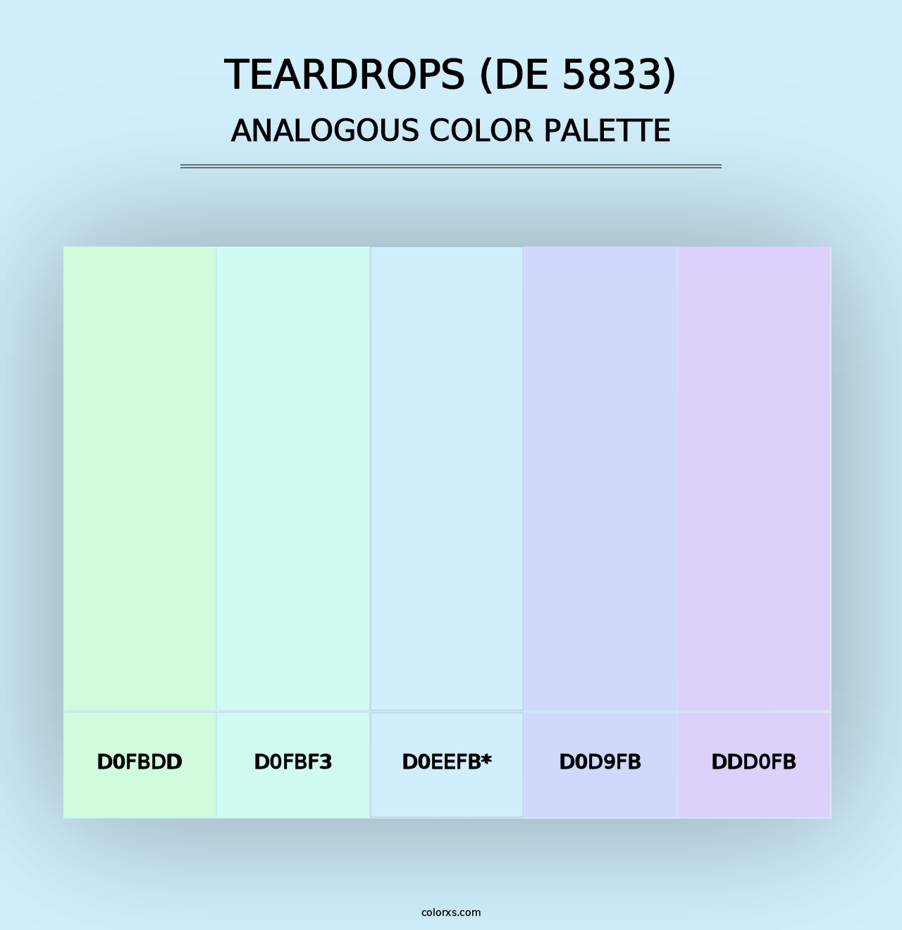 Teardrops (DE 5833) - Analogous Color Palette