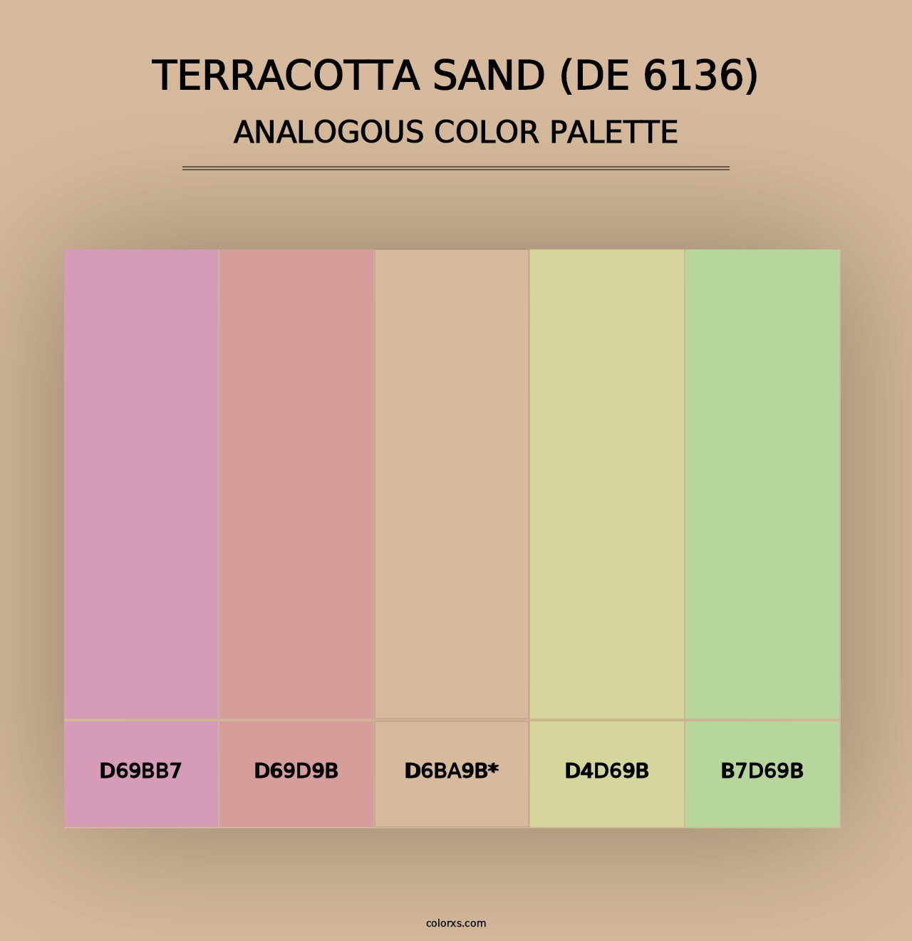 Terracotta Sand (DE 6136) - Analogous Color Palette