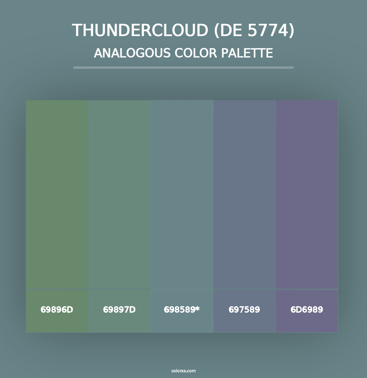 Thundercloud (DE 5774) - Analogous Color Palette