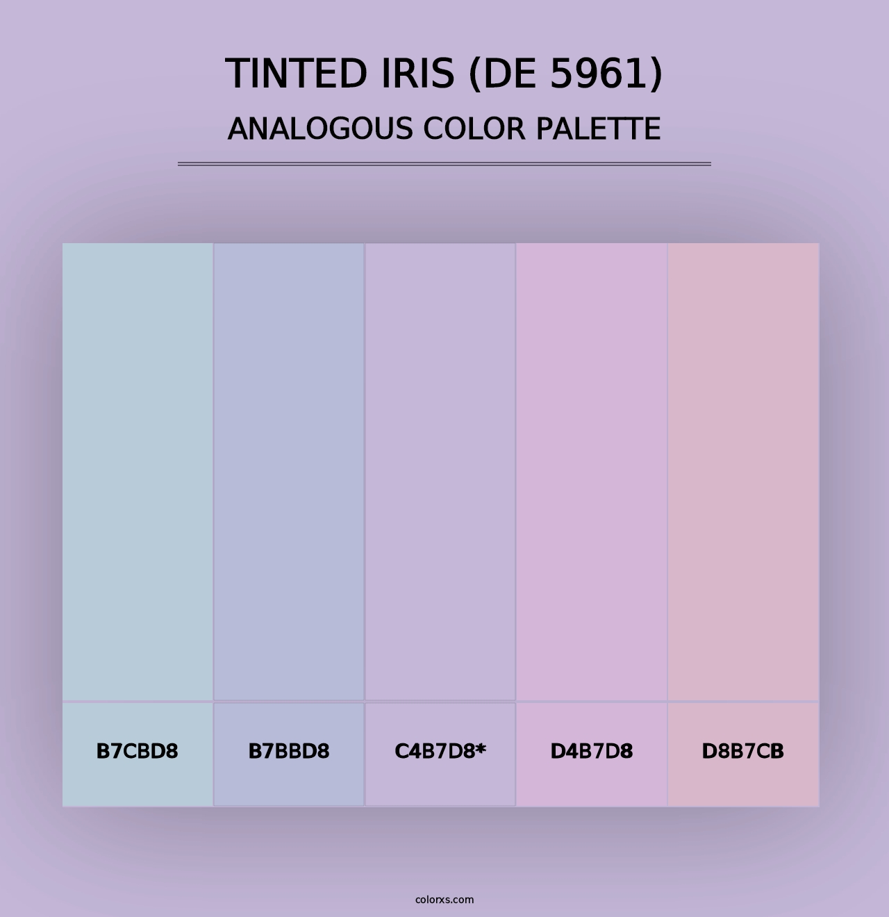 Tinted Iris (DE 5961) - Analogous Color Palette