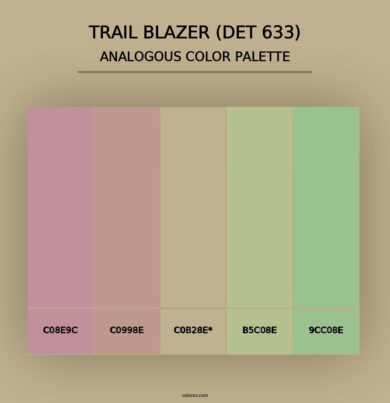 Trail Blazer (DET 633) - Analogous Color Palette