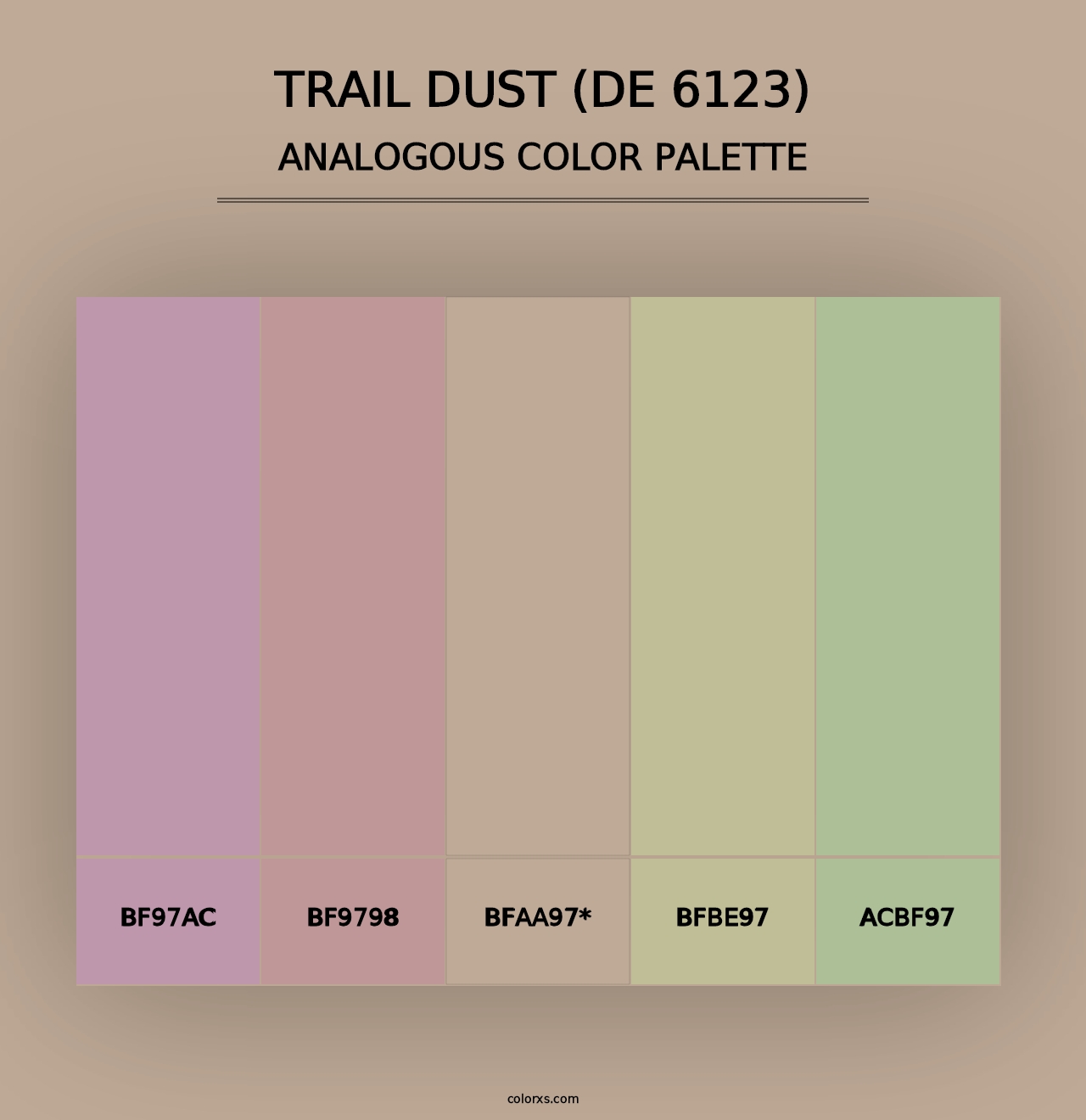 Trail Dust (DE 6123) - Analogous Color Palette