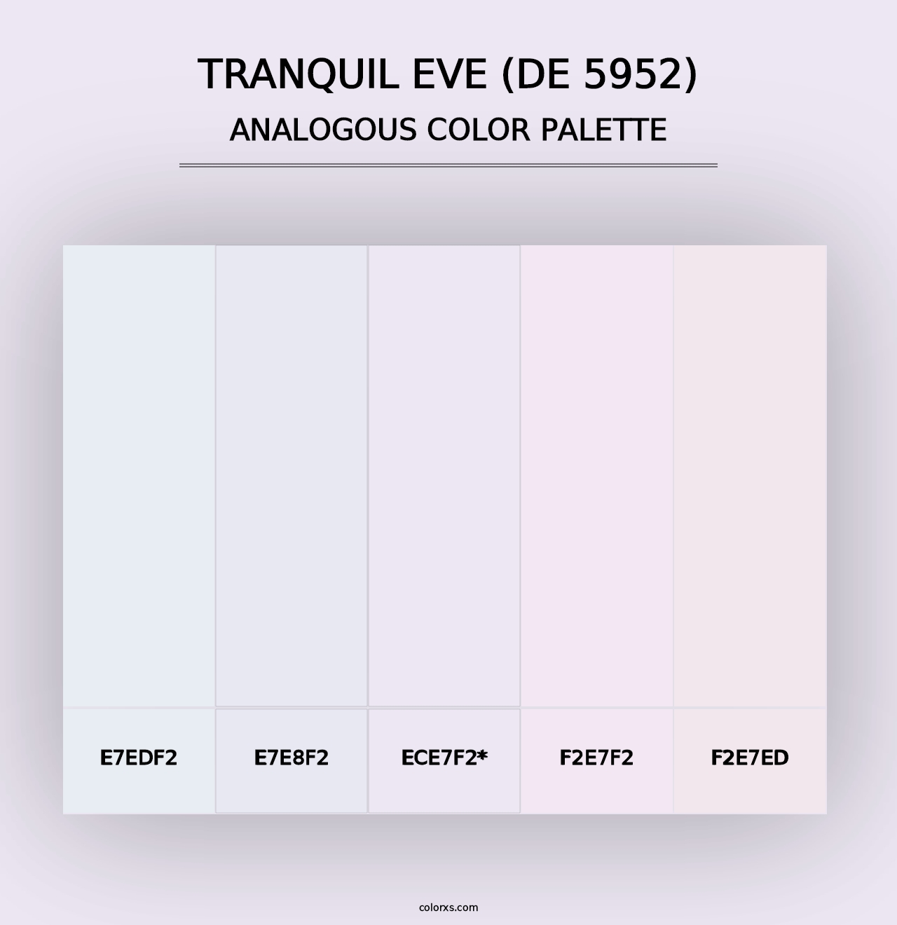 Tranquil Eve (DE 5952) - Analogous Color Palette