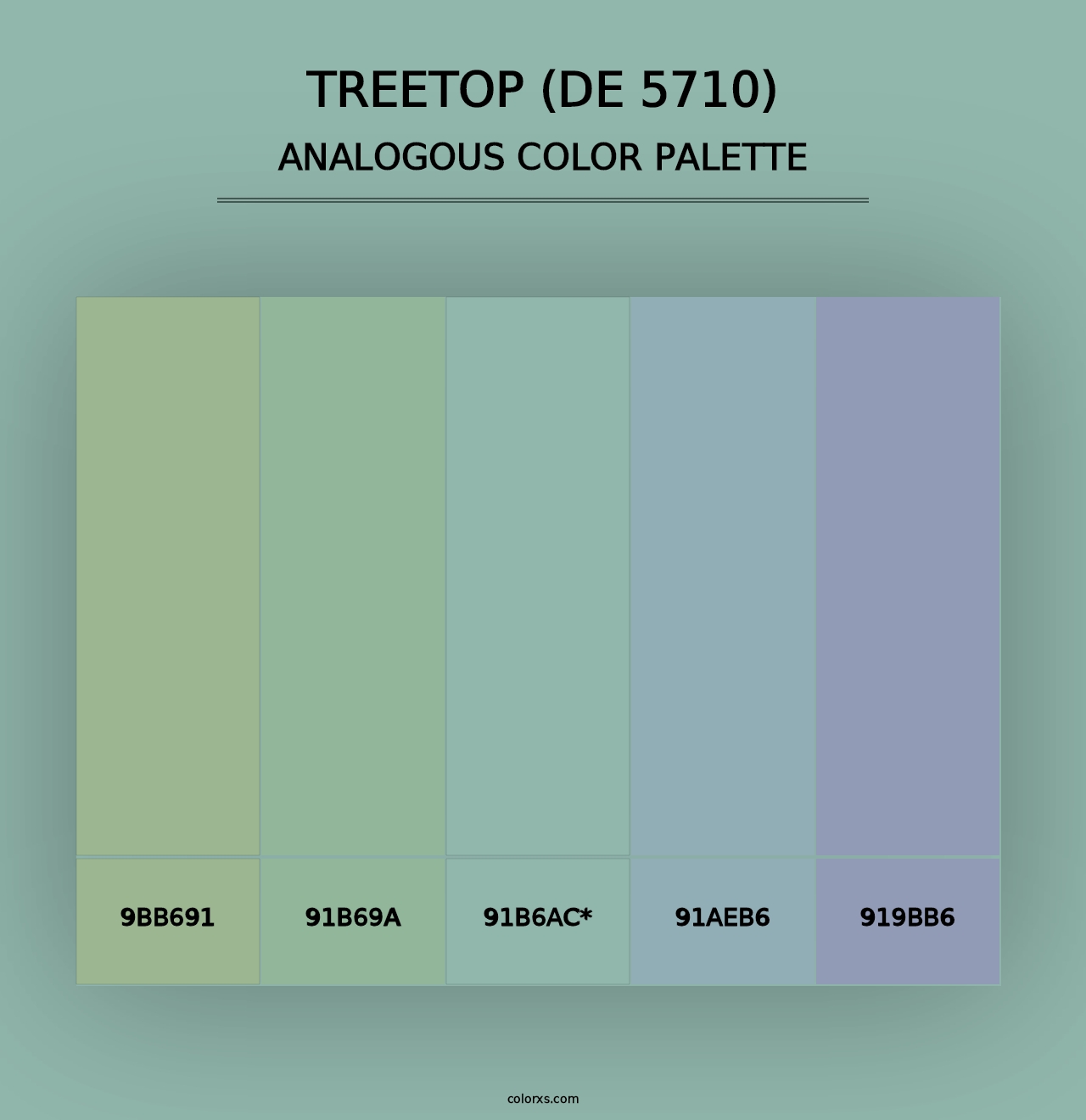 Treetop (DE 5710) - Analogous Color Palette