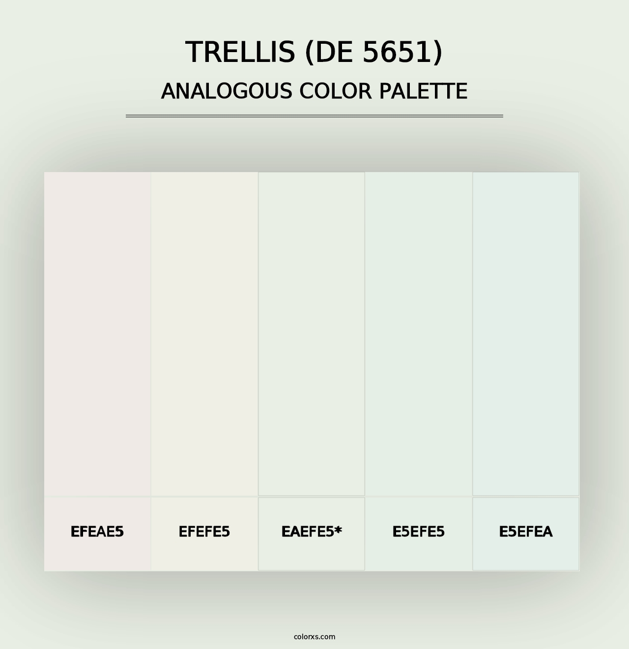 Trellis (DE 5651) - Analogous Color Palette