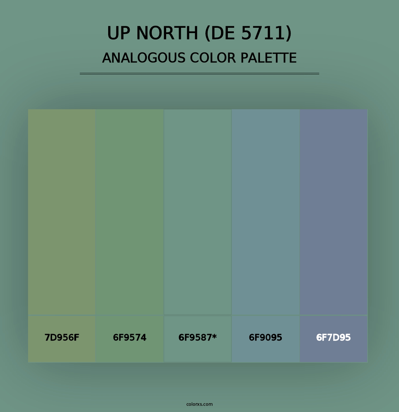 Up North (DE 5711) - Analogous Color Palette