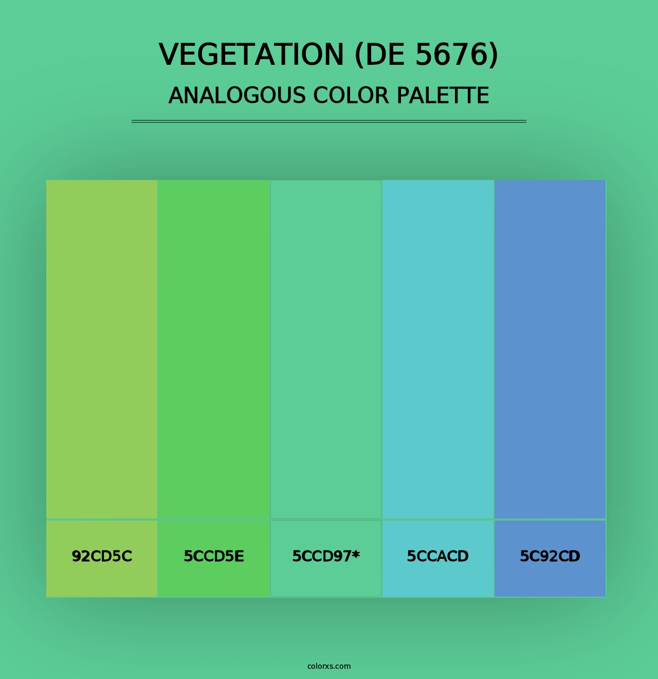 Vegetation (DE 5676) - Analogous Color Palette