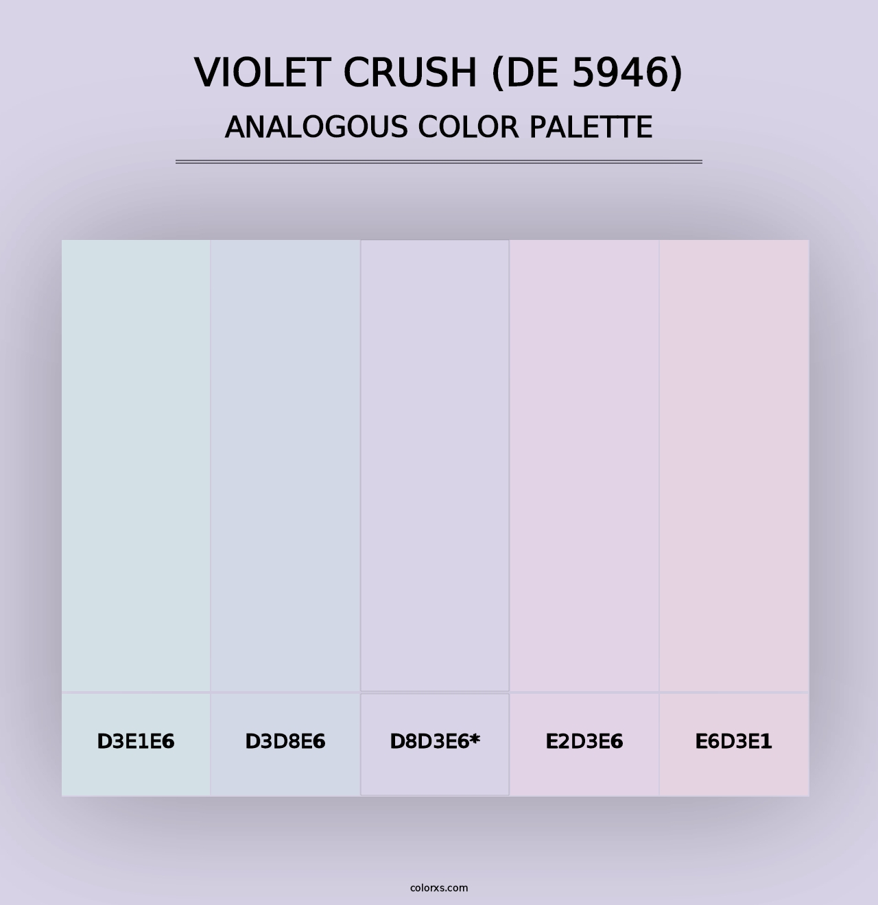 Violet Crush (DE 5946) - Analogous Color Palette