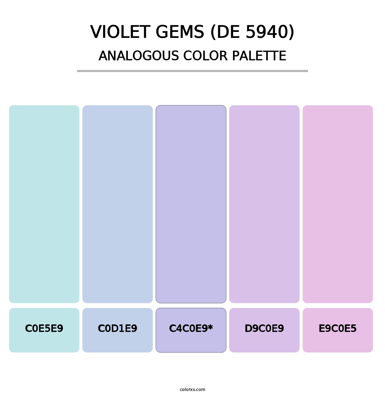 Violet Gems (DE 5940) - Analogous Color Palette