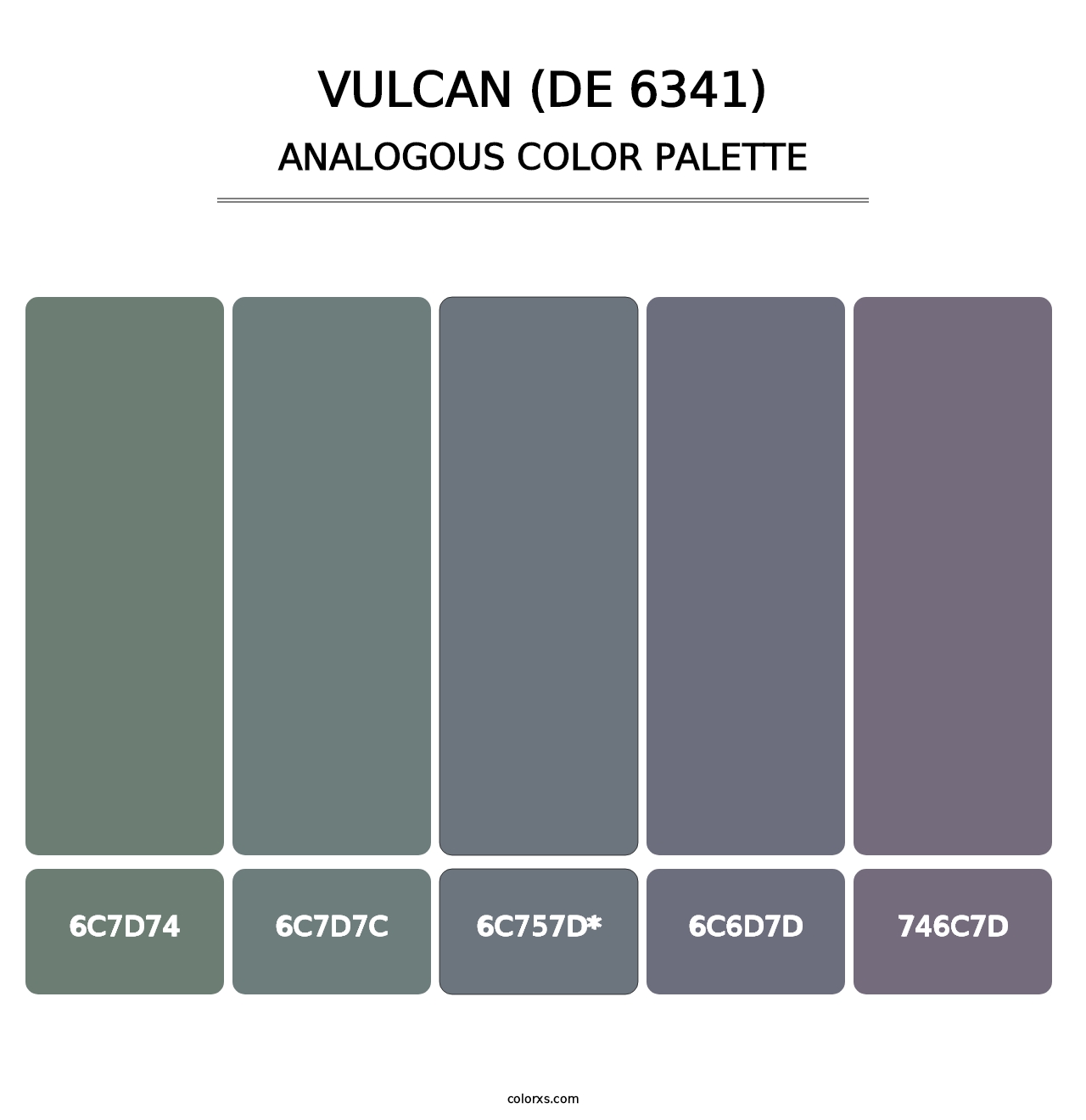 Vulcan (DE 6341) - Analogous Color Palette