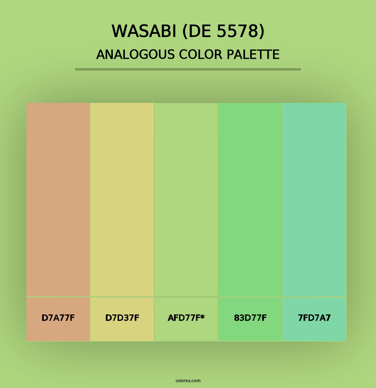 Wasabi (DE 5578) - Analogous Color Palette