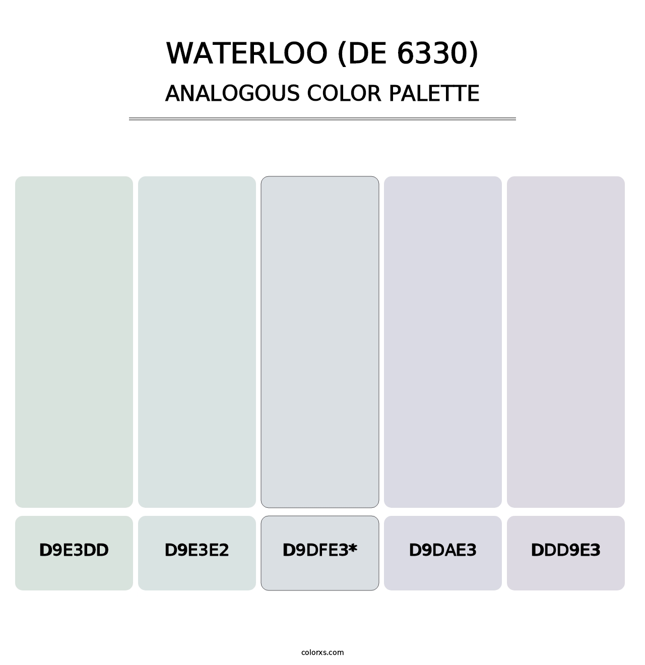 Waterloo (DE 6330) - Analogous Color Palette