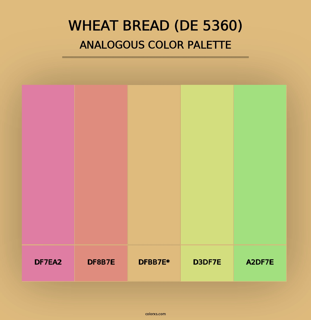 Wheat Bread (DE 5360) - Analogous Color Palette