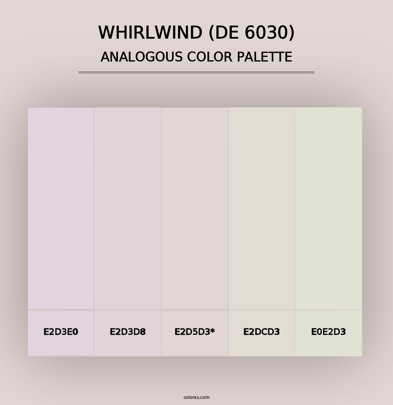 Whirlwind (DE 6030) - Analogous Color Palette