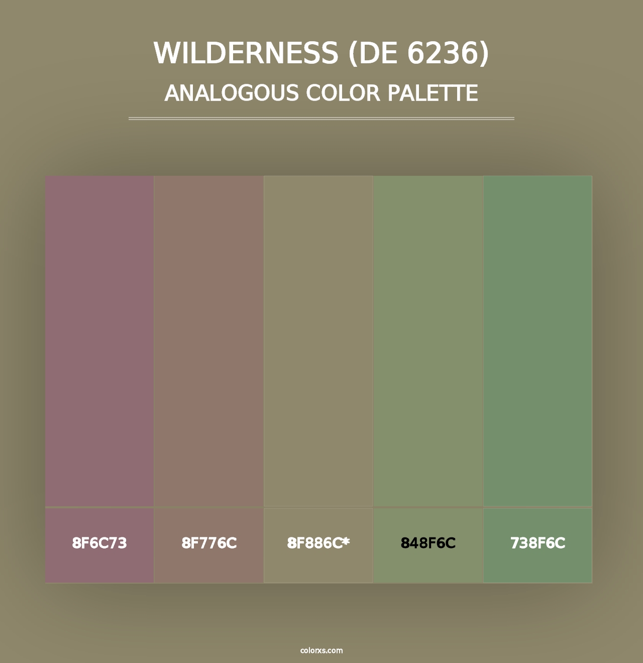 Wilderness (DE 6236) - Analogous Color Palette