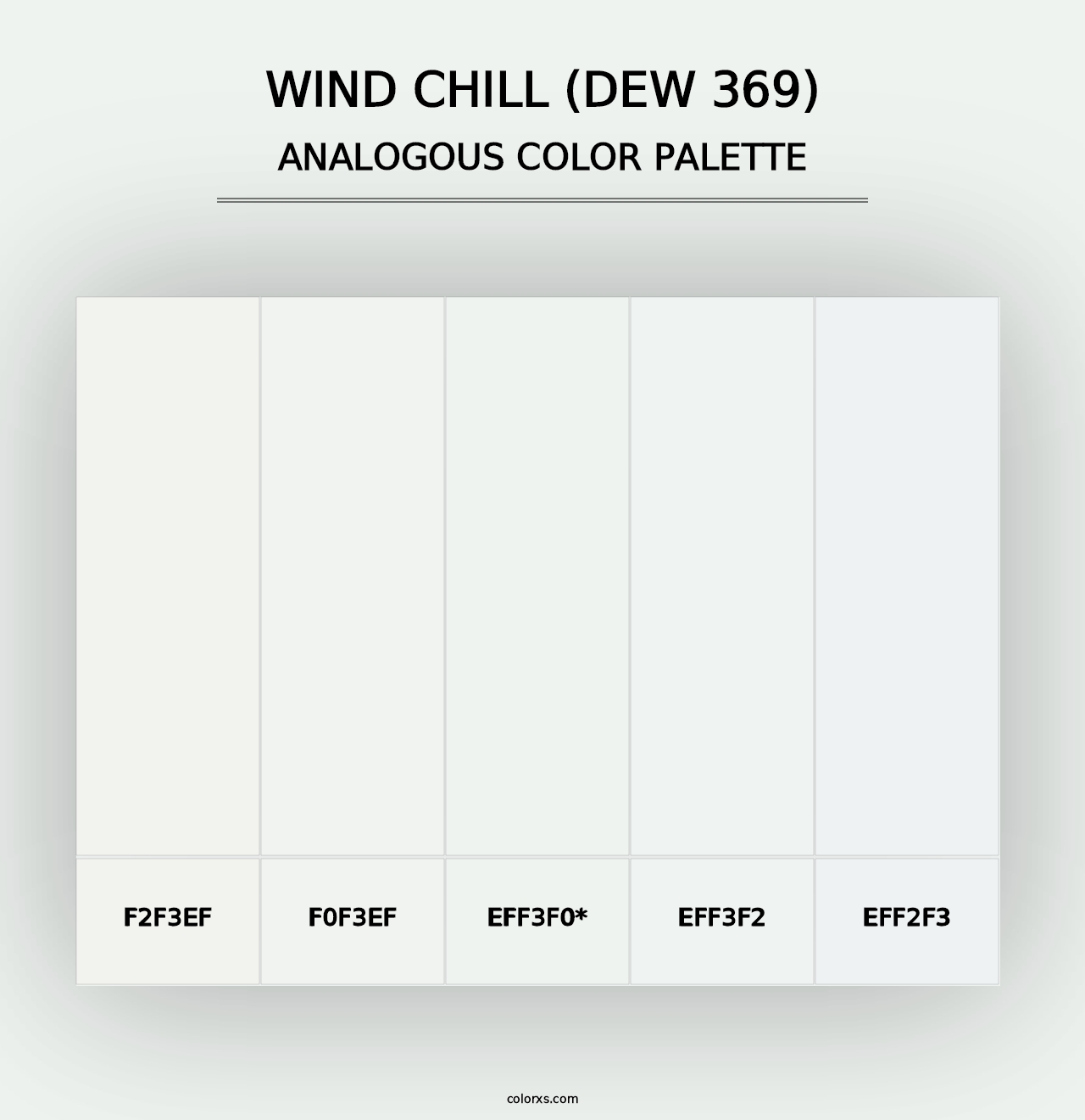 Wind Chill (DEW 369) - Analogous Color Palette