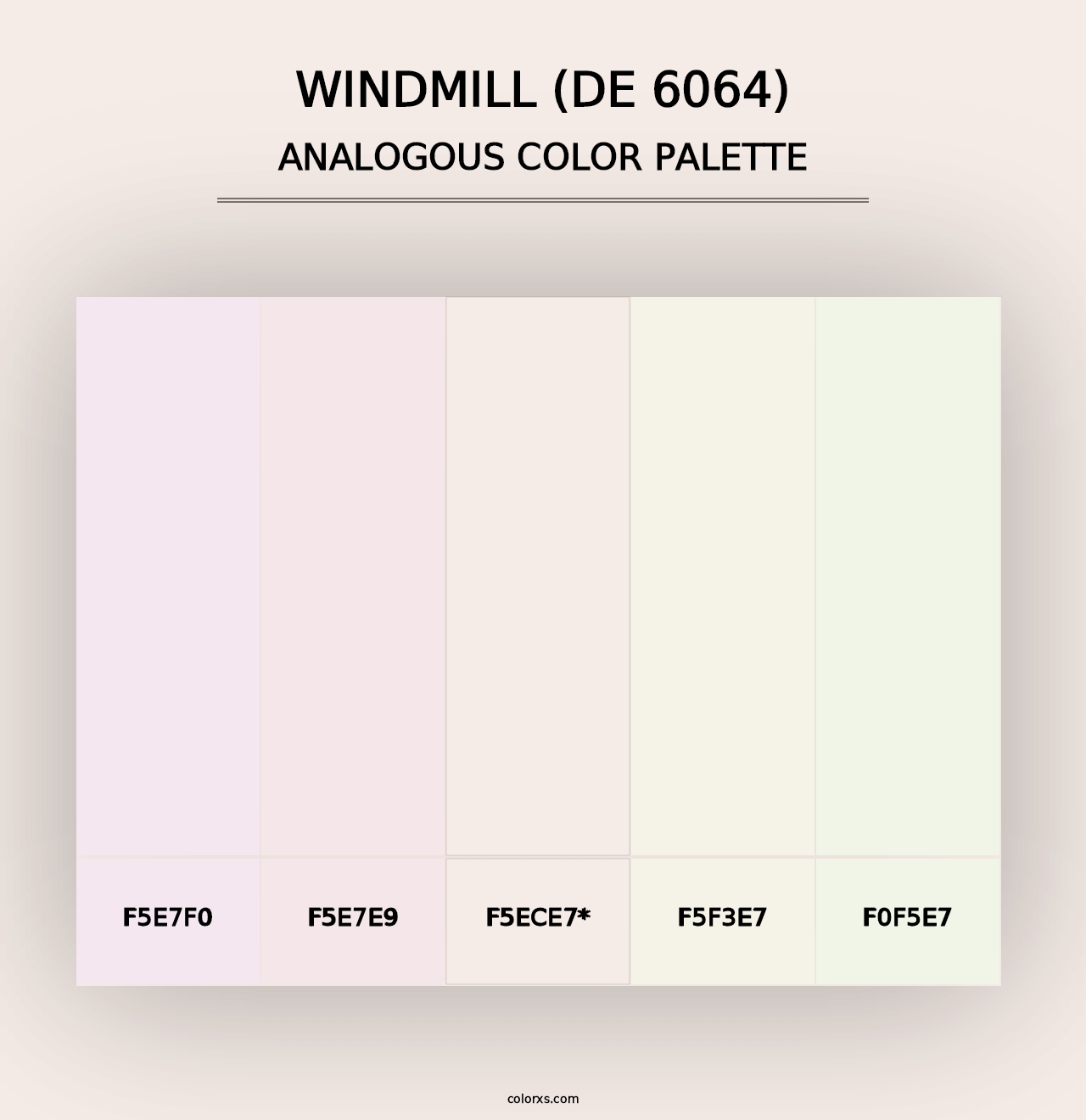 Windmill (DE 6064) - Analogous Color Palette