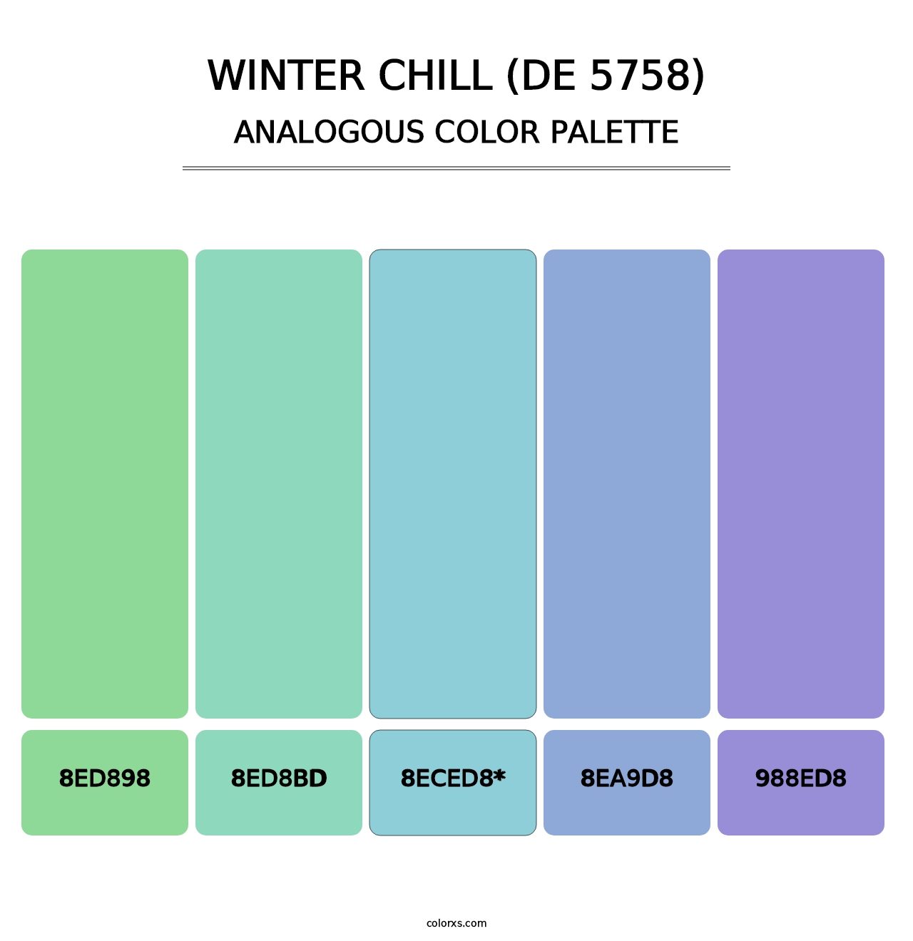 Winter Chill (DE 5758) - Analogous Color Palette