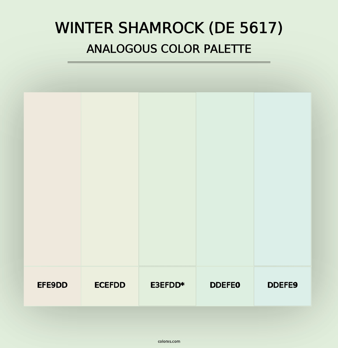 Winter Shamrock (DE 5617) - Analogous Color Palette