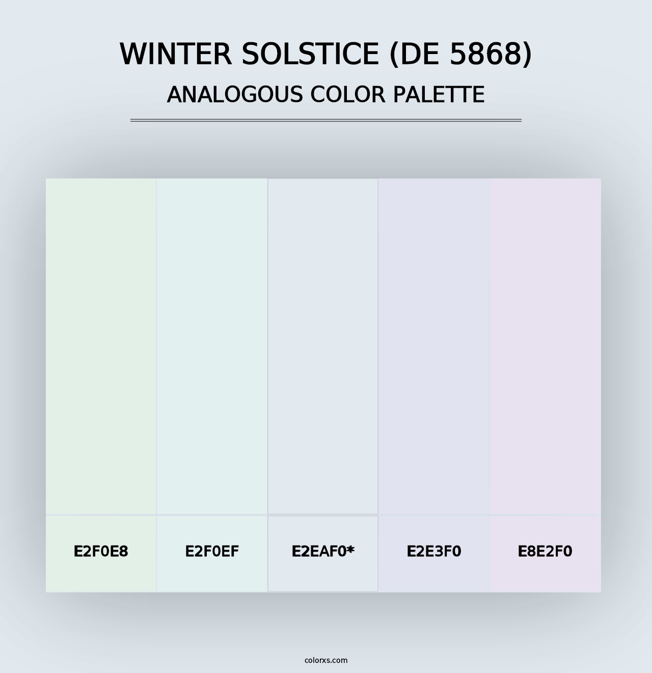 Winter Solstice (DE 5868) - Analogous Color Palette