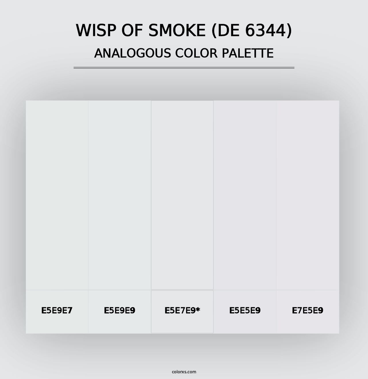 Wisp of Smoke (DE 6344) - Analogous Color Palette