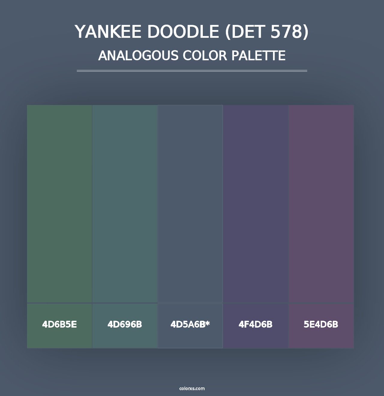 Yankee Doodle (DET 578) - Analogous Color Palette