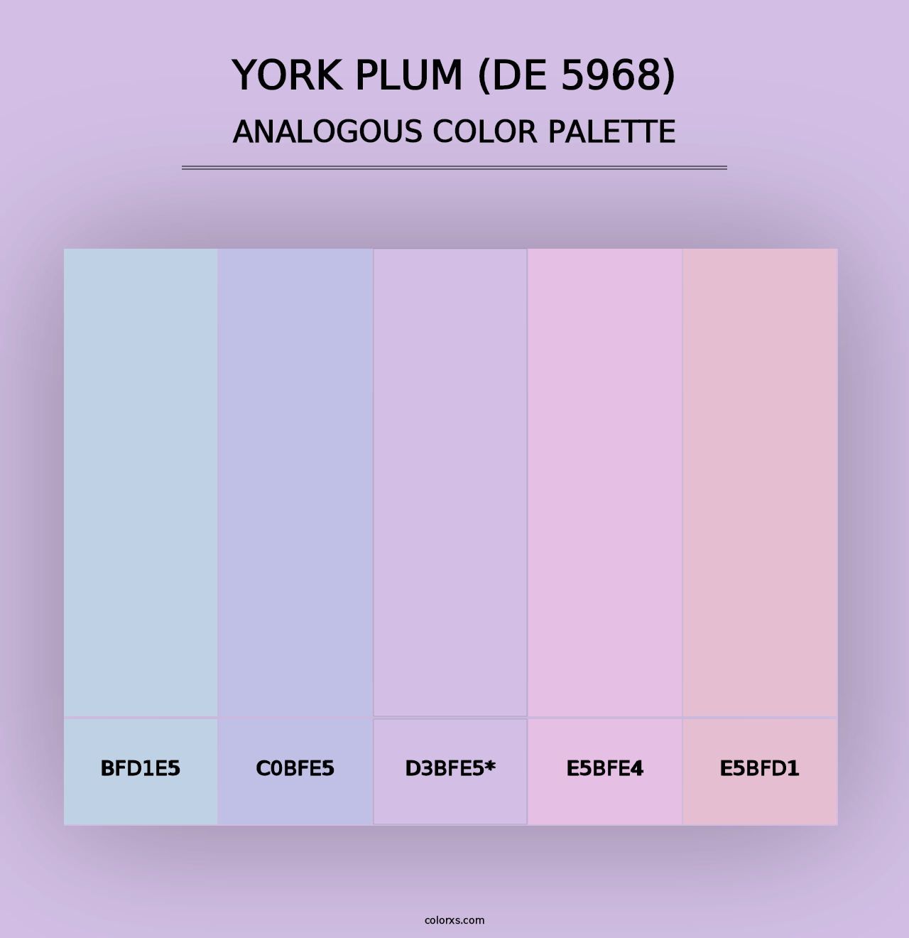 York Plum (DE 5968) - Analogous Color Palette