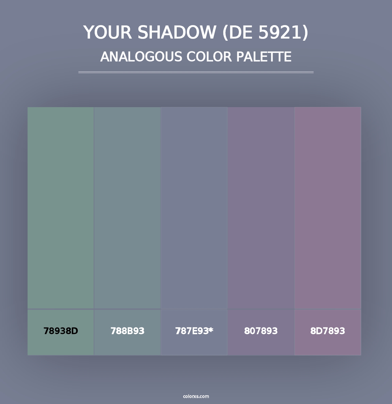 Your Shadow (DE 5921) - Analogous Color Palette