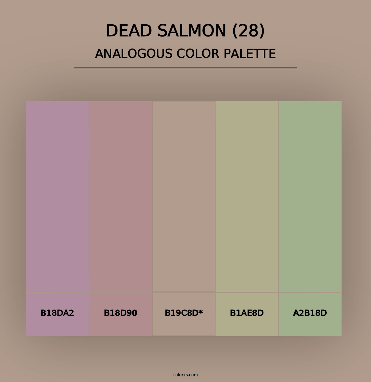 Dead Salmon (28) - Analogous Color Palette