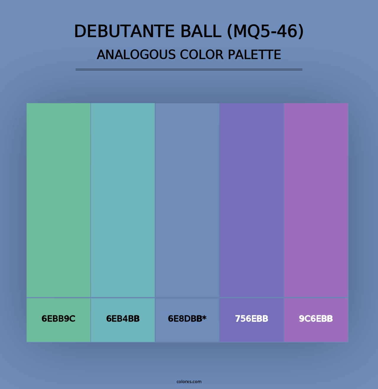 Debutante Ball (MQ5-46) - Analogous Color Palette